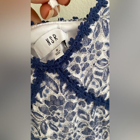 NSR Lace Midi Corset Spaghetti Strap Dress - Picture 2 of 10